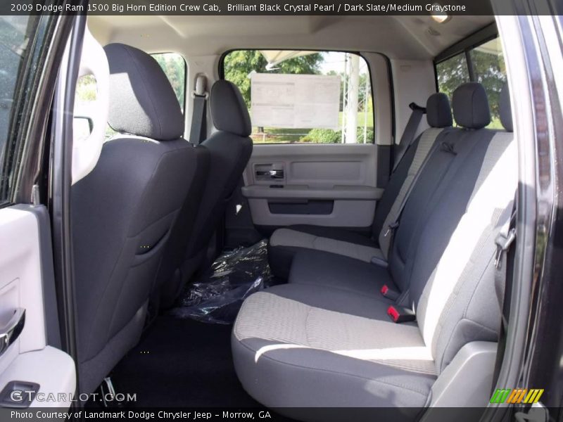 Brilliant Black Crystal Pearl / Dark Slate/Medium Graystone 2009 Dodge Ram 1500 Big Horn Edition Crew Cab