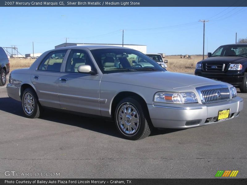 Silver Birch Metallic / Medium Light Stone 2007 Mercury Grand Marquis GS