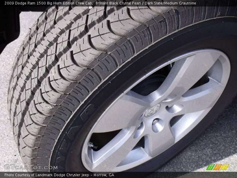 Brilliant Black Crystal Pearl / Dark Slate/Medium Graystone 2009 Dodge Ram 1500 Big Horn Edition Crew Cab