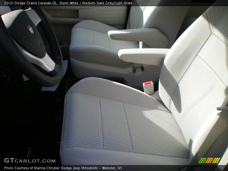Stone White / Medium Slate Gray/Light Shale 2010 Dodge Grand Caravan SE