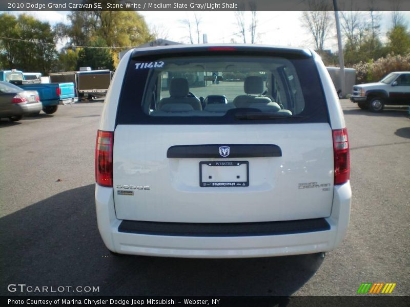 Stone White / Medium Slate Gray/Light Shale 2010 Dodge Grand Caravan SE