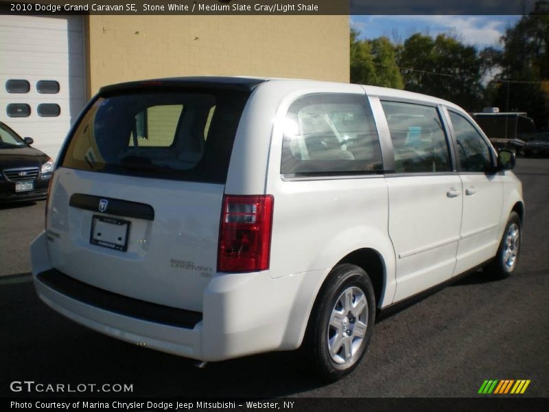 Stone White / Medium Slate Gray/Light Shale 2010 Dodge Grand Caravan SE