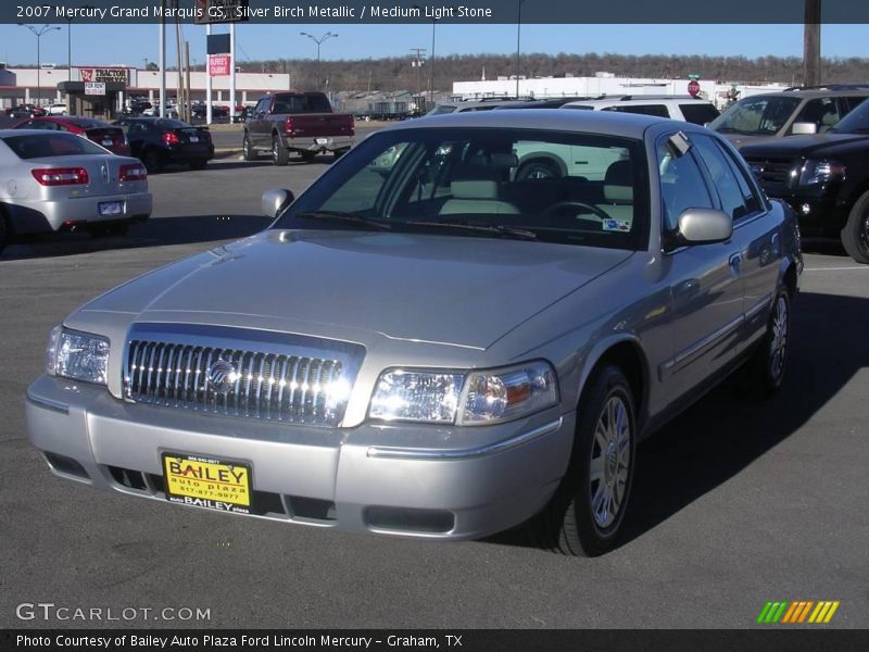 Silver Birch Metallic / Medium Light Stone 2007 Mercury Grand Marquis GS