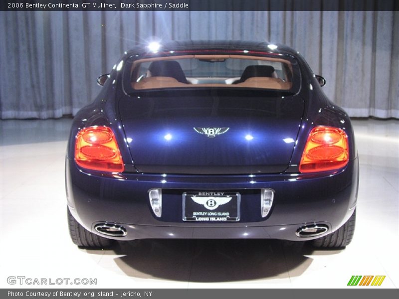 Dark Sapphire / Saddle 2006 Bentley Continental GT Mulliner