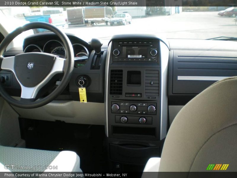 Stone White / Medium Slate Gray/Light Shale 2010 Dodge Grand Caravan SE