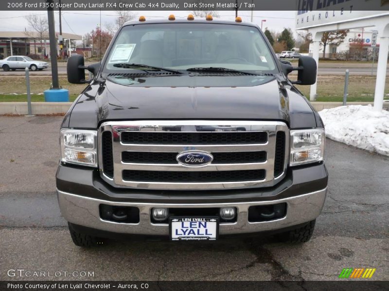 Dark Stone Metallic / Tan 2006 Ford F350 Super Duty Lariat FX4 Crew Cab 4x4 Dually