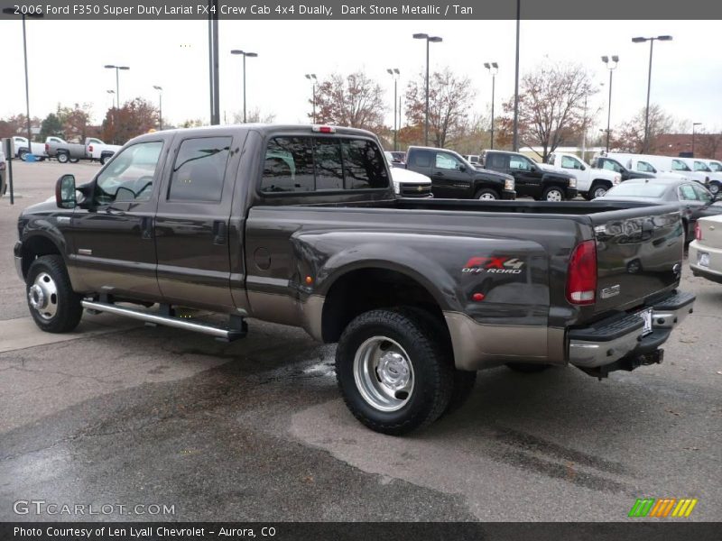 Dark Stone Metallic / Tan 2006 Ford F350 Super Duty Lariat FX4 Crew Cab 4x4 Dually