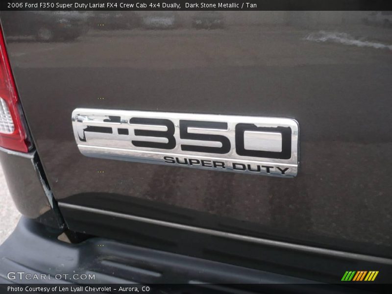 Dark Stone Metallic / Tan 2006 Ford F350 Super Duty Lariat FX4 Crew Cab 4x4 Dually