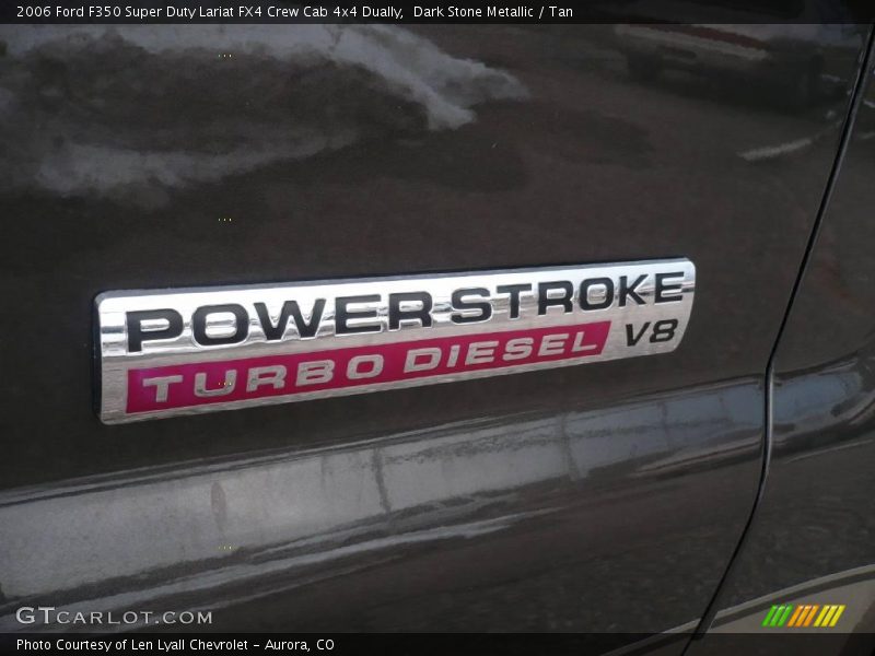 Dark Stone Metallic / Tan 2006 Ford F350 Super Duty Lariat FX4 Crew Cab 4x4 Dually