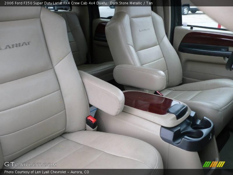 Dark Stone Metallic / Tan 2006 Ford F350 Super Duty Lariat FX4 Crew Cab 4x4 Dually