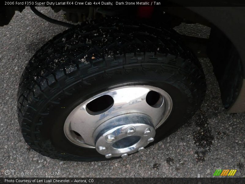 Dark Stone Metallic / Tan 2006 Ford F350 Super Duty Lariat FX4 Crew Cab 4x4 Dually