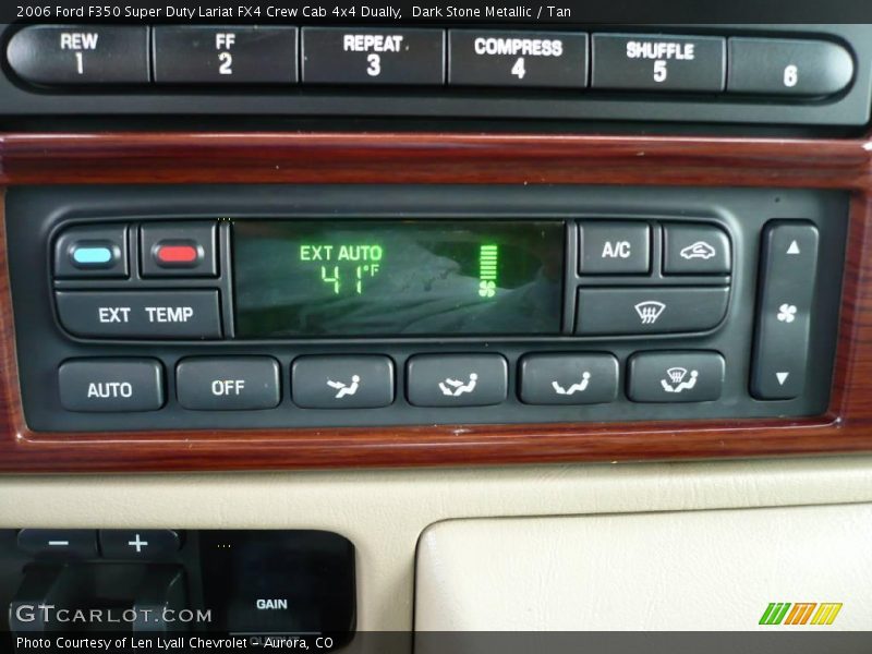 Dark Stone Metallic / Tan 2006 Ford F350 Super Duty Lariat FX4 Crew Cab 4x4 Dually