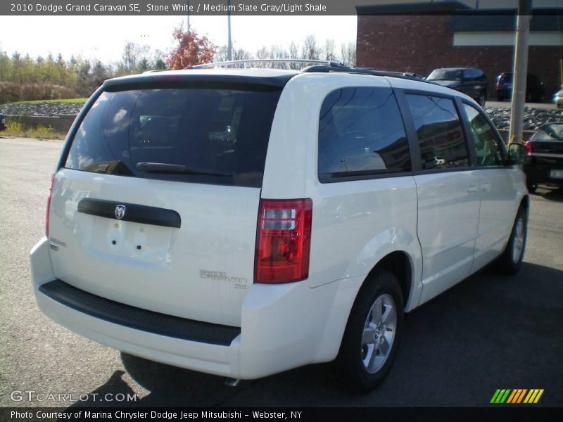 Stone White / Medium Slate Gray/Light Shale 2010 Dodge Grand Caravan SE