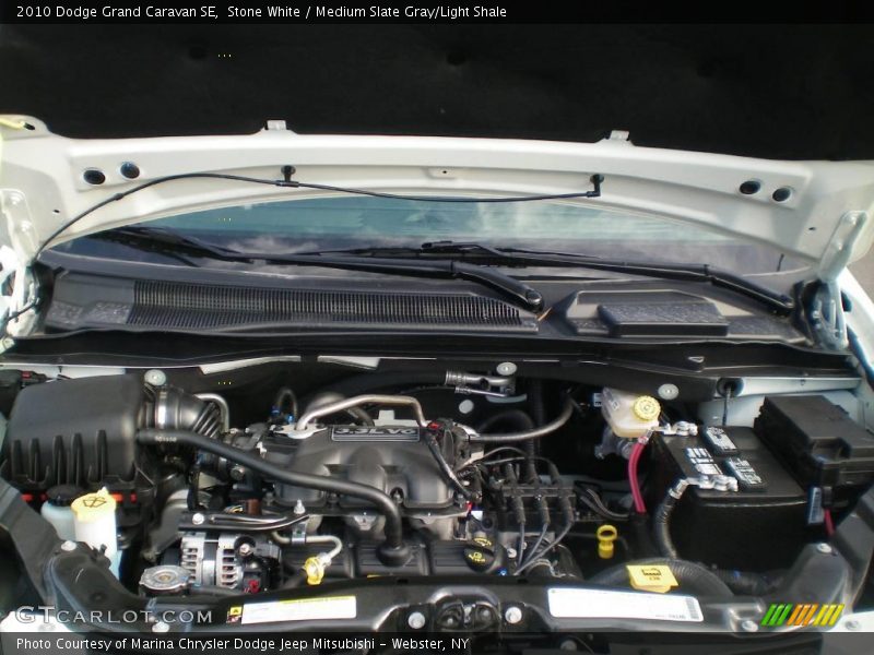 Stone White / Medium Slate Gray/Light Shale 2010 Dodge Grand Caravan SE