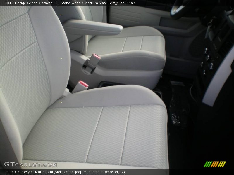 Stone White / Medium Slate Gray/Light Shale 2010 Dodge Grand Caravan SE