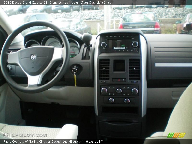 Stone White / Medium Slate Gray/Light Shale 2010 Dodge Grand Caravan SE