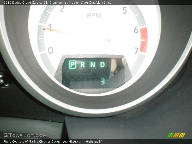 Stone White / Medium Slate Gray/Light Shale 2010 Dodge Grand Caravan SE
