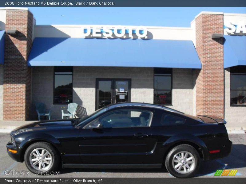 Black / Dark Charcoal 2008 Ford Mustang V6 Deluxe Coupe