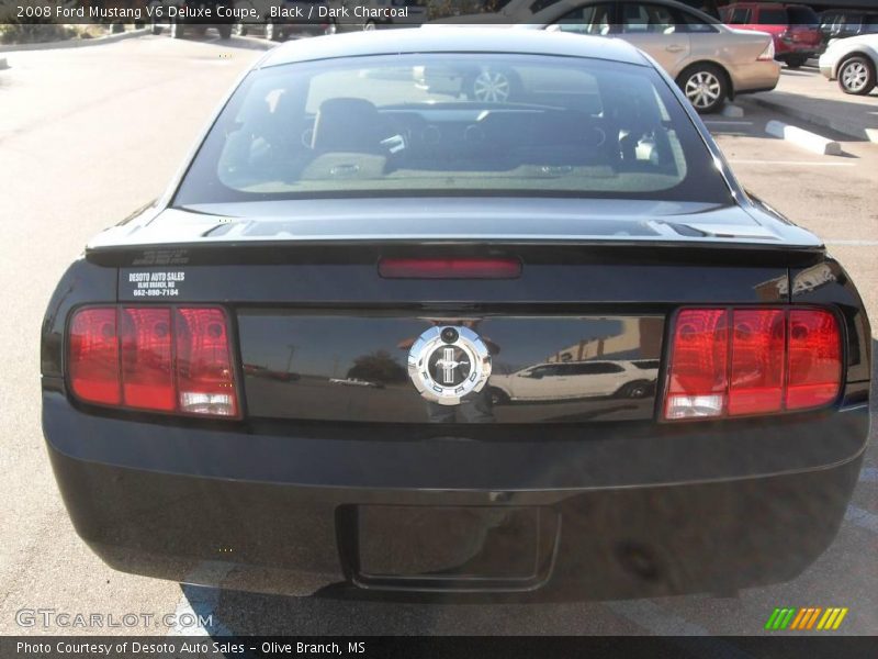 Black / Dark Charcoal 2008 Ford Mustang V6 Deluxe Coupe