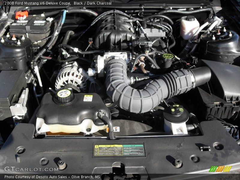 Black / Dark Charcoal 2008 Ford Mustang V6 Deluxe Coupe