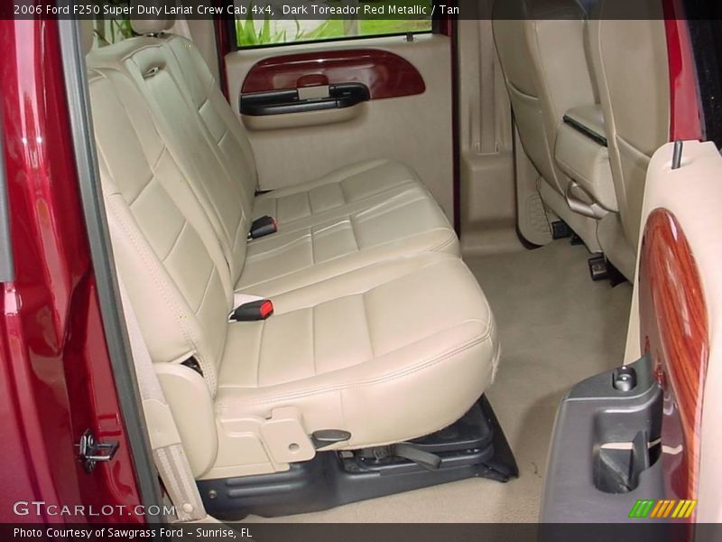 Dark Toreador Red Metallic / Tan 2006 Ford F250 Super Duty Lariat Crew Cab 4x4