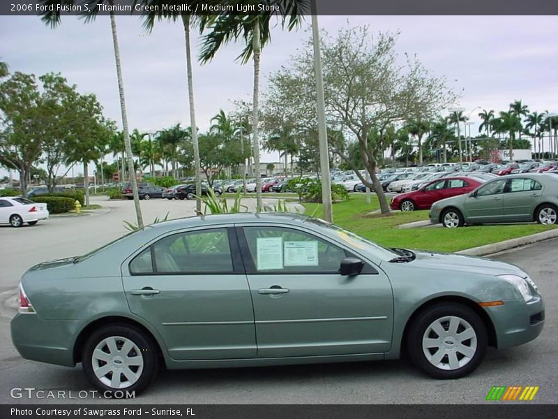Titanium Green Metallic / Medium Light Stone 2006 Ford Fusion S