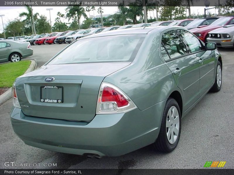 Titanium Green Metallic / Medium Light Stone 2006 Ford Fusion S