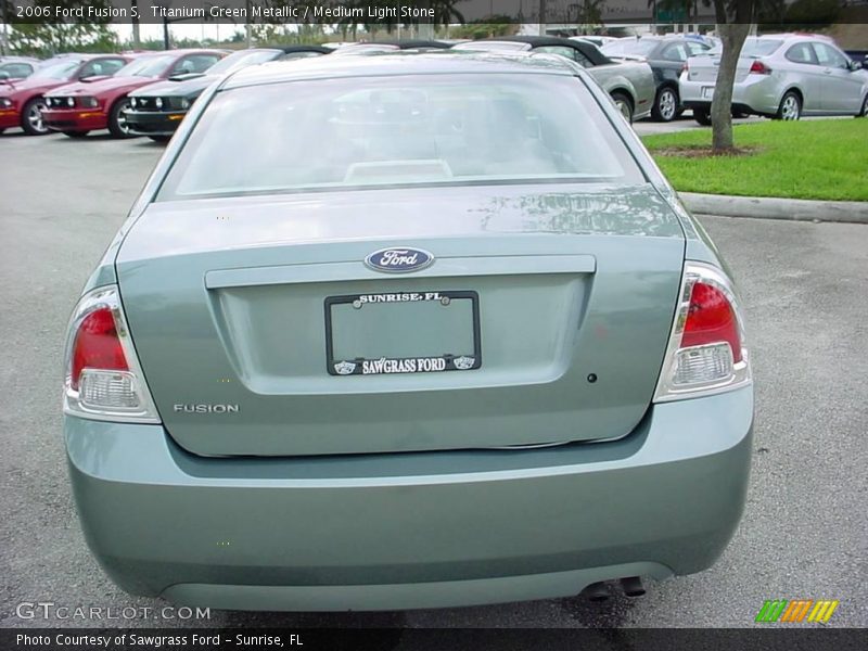 Titanium Green Metallic / Medium Light Stone 2006 Ford Fusion S