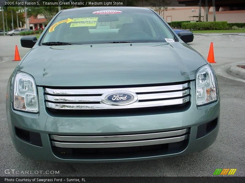 Titanium Green Metallic / Medium Light Stone 2006 Ford Fusion S