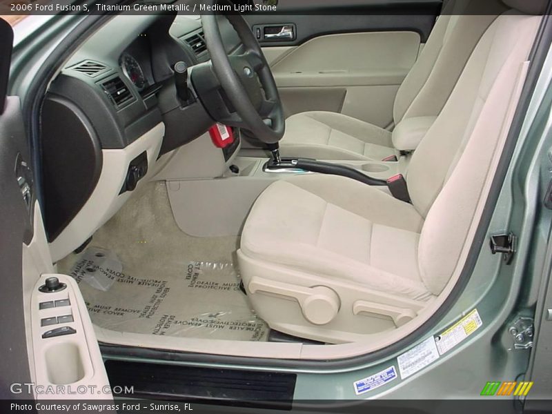 Titanium Green Metallic / Medium Light Stone 2006 Ford Fusion S