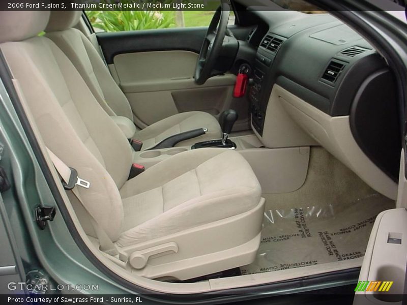 Titanium Green Metallic / Medium Light Stone 2006 Ford Fusion S