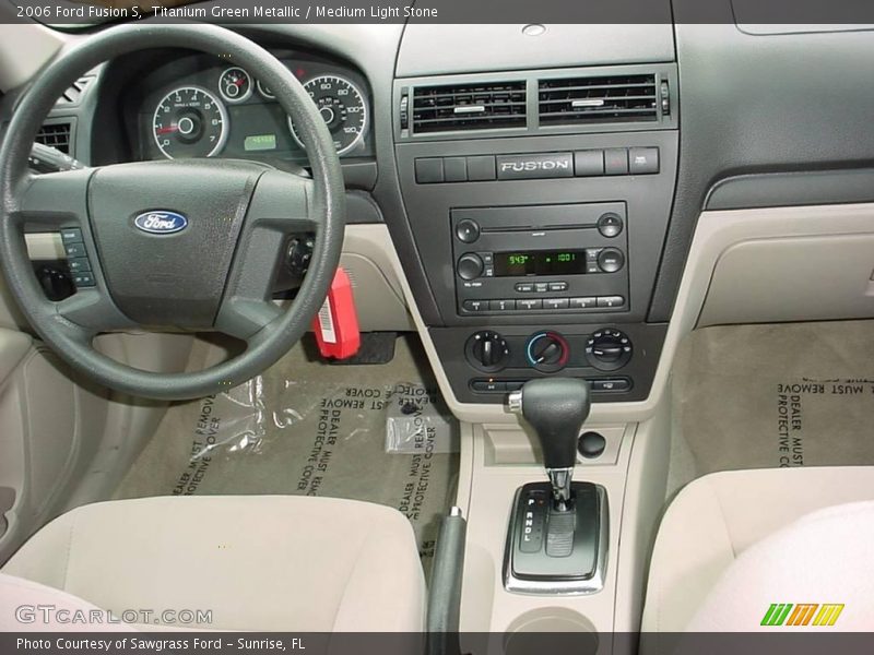Titanium Green Metallic / Medium Light Stone 2006 Ford Fusion S