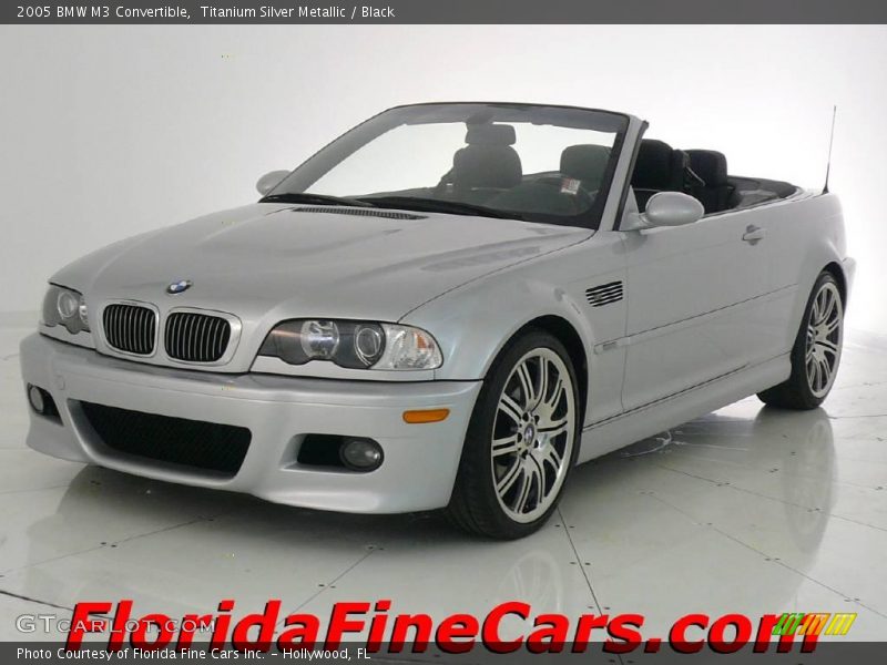 Titanium Silver Metallic / Black 2005 BMW M3 Convertible