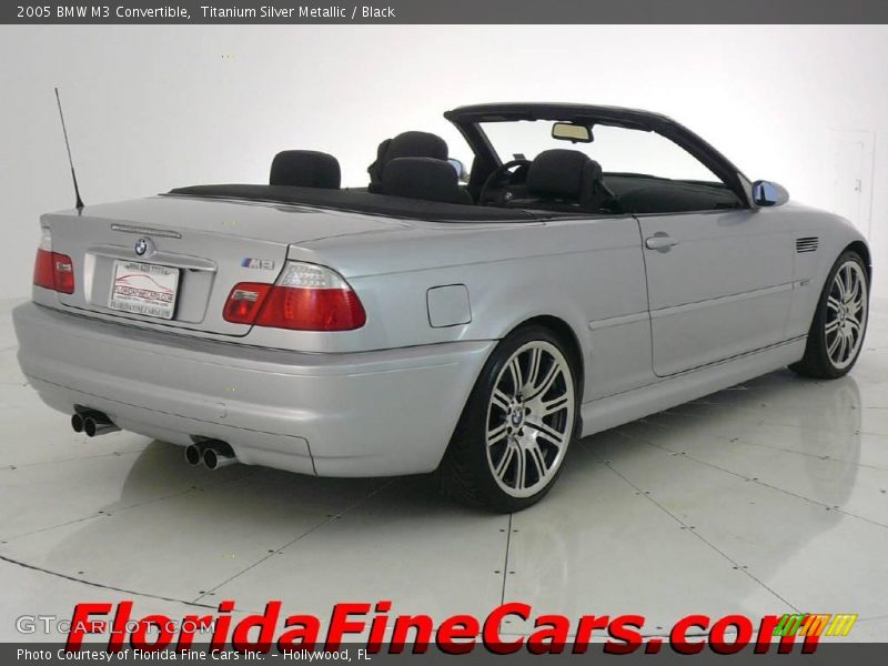 Titanium Silver Metallic / Black 2005 BMW M3 Convertible