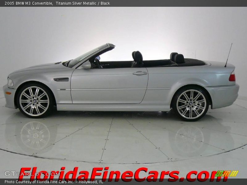 Titanium Silver Metallic / Black 2005 BMW M3 Convertible