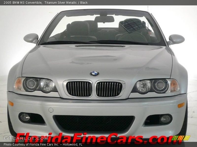 Titanium Silver Metallic / Black 2005 BMW M3 Convertible