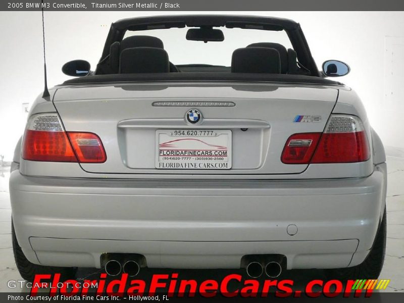 Titanium Silver Metallic / Black 2005 BMW M3 Convertible