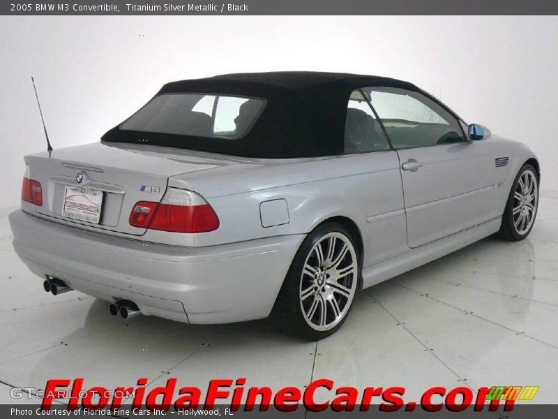 Titanium Silver Metallic / Black 2005 BMW M3 Convertible