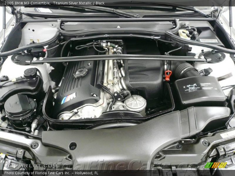 Titanium Silver Metallic / Black 2005 BMW M3 Convertible