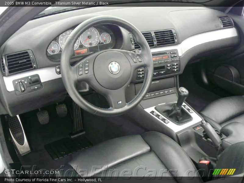 Titanium Silver Metallic / Black 2005 BMW M3 Convertible