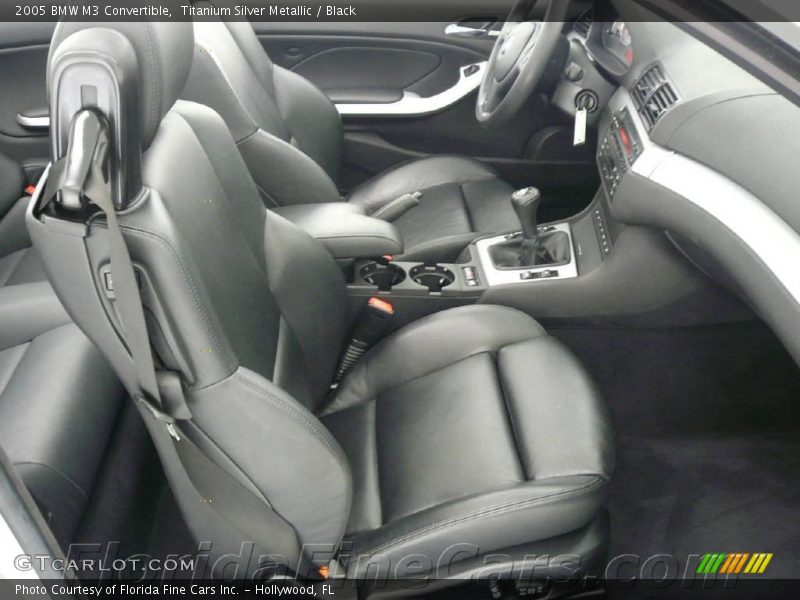 Titanium Silver Metallic / Black 2005 BMW M3 Convertible