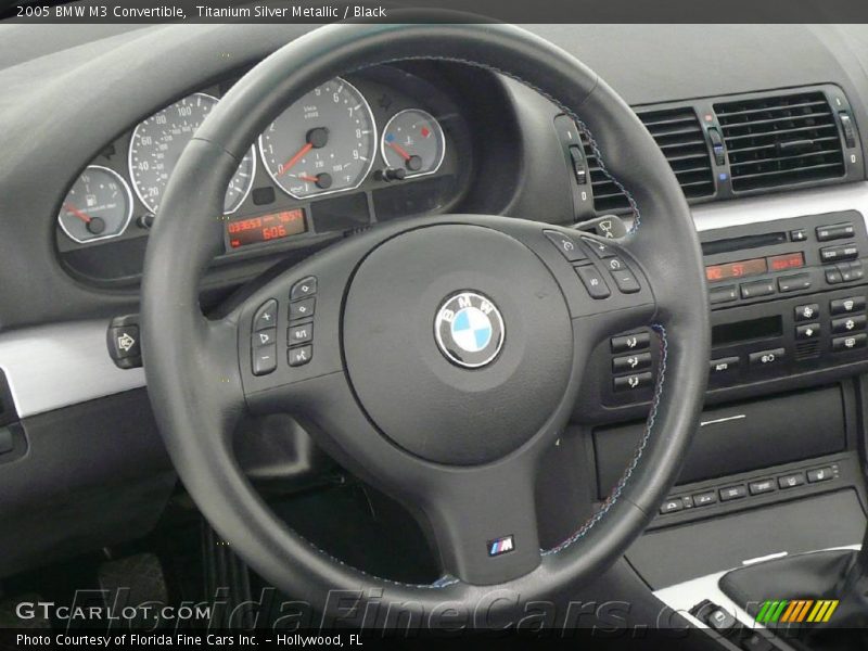Titanium Silver Metallic / Black 2005 BMW M3 Convertible