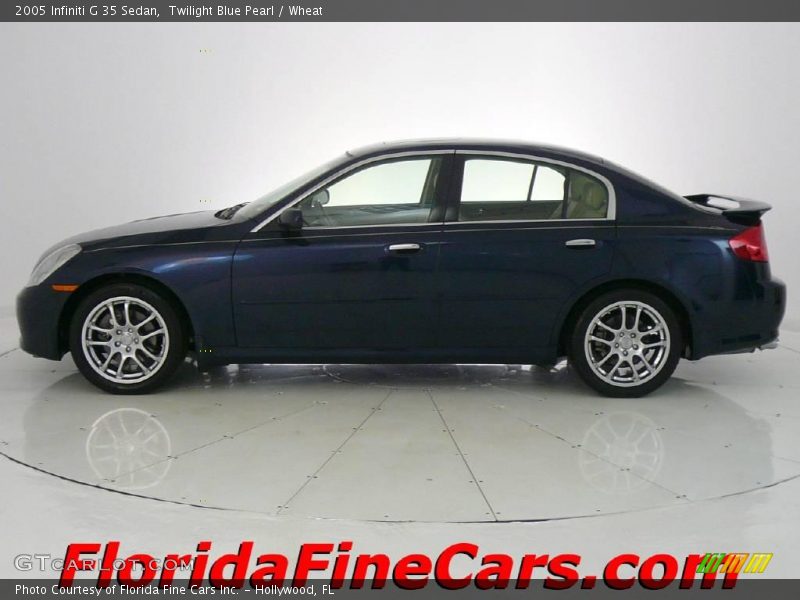Twilight Blue Pearl / Wheat 2005 Infiniti G 35 Sedan