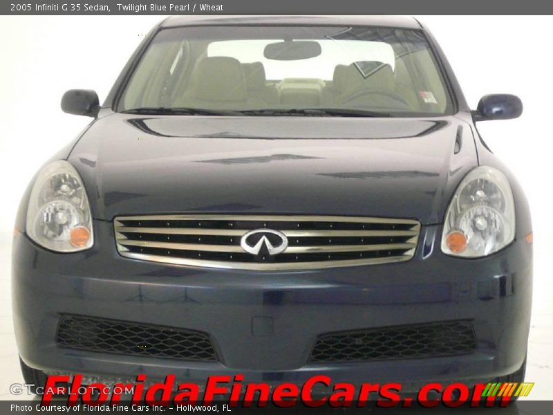 Twilight Blue Pearl / Wheat 2005 Infiniti G 35 Sedan