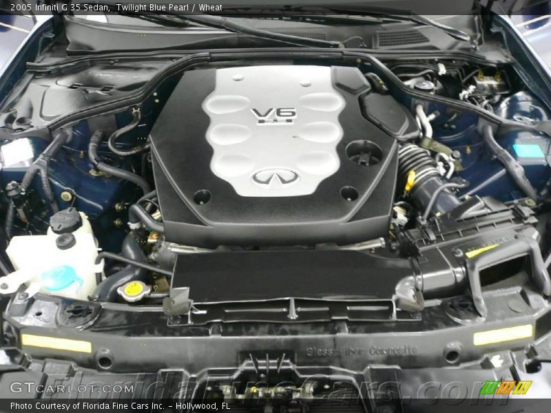 Twilight Blue Pearl / Wheat 2005 Infiniti G 35 Sedan