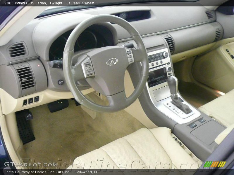 Twilight Blue Pearl / Wheat 2005 Infiniti G 35 Sedan