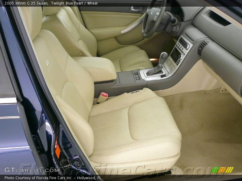 Twilight Blue Pearl / Wheat 2005 Infiniti G 35 Sedan