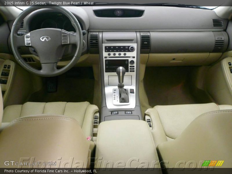 Twilight Blue Pearl / Wheat 2005 Infiniti G 35 Sedan
