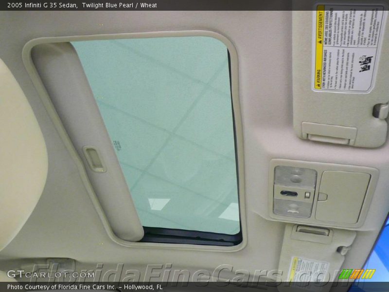 Twilight Blue Pearl / Wheat 2005 Infiniti G 35 Sedan