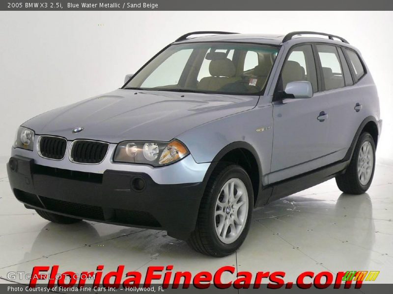 Blue Water Metallic / Sand Beige 2005 BMW X3 2.5i